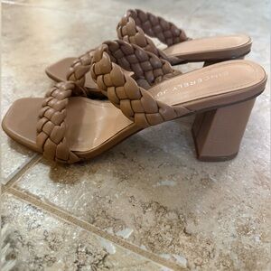 Sincerely Jules Brown Braided Heeled Sandals